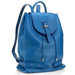 Meli Melo Thela blue genuine leather large halo top handle backpack